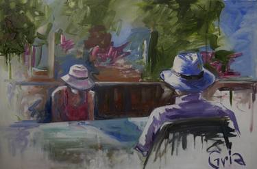Original Impressionism People Paintings by Iryna Gria
