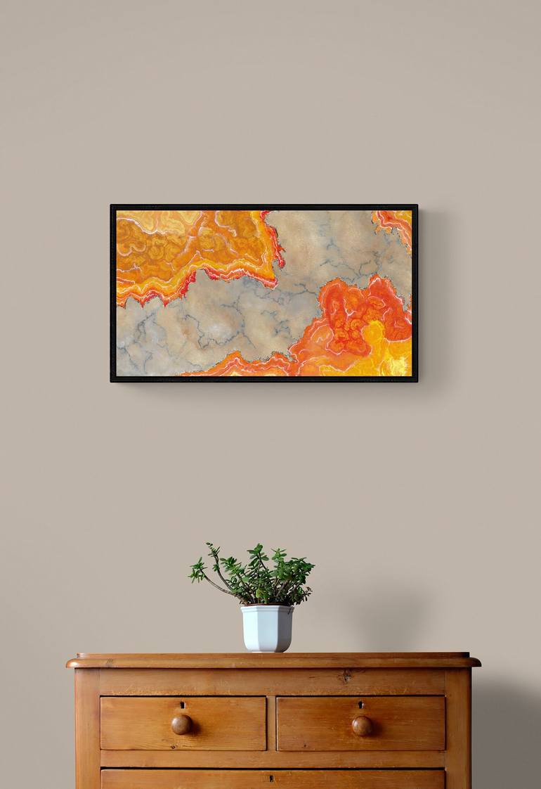 Original Fine Art Abstract Painting by Michael K Davis