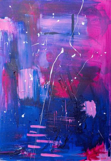 Original Abstract Expressionism Abstract Paintings by Ross Fuel