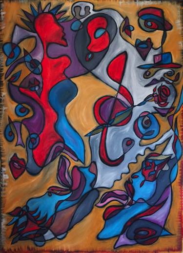 Original Expressionism Fantasy Painting by Trebbeol Mada
