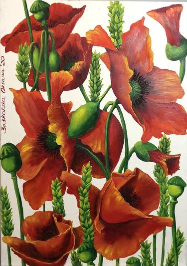 Print of Botanic Paintings by Oksana Zaskotska