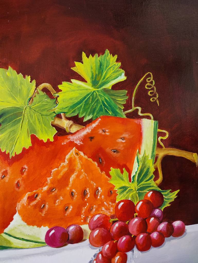 Original Food Painting by Oksana Zaskotska