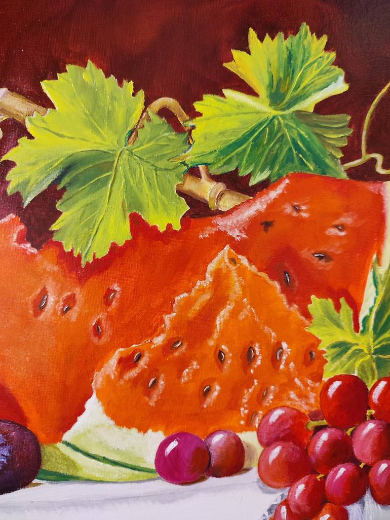 Original Food Painting by Oksana Zaskotska