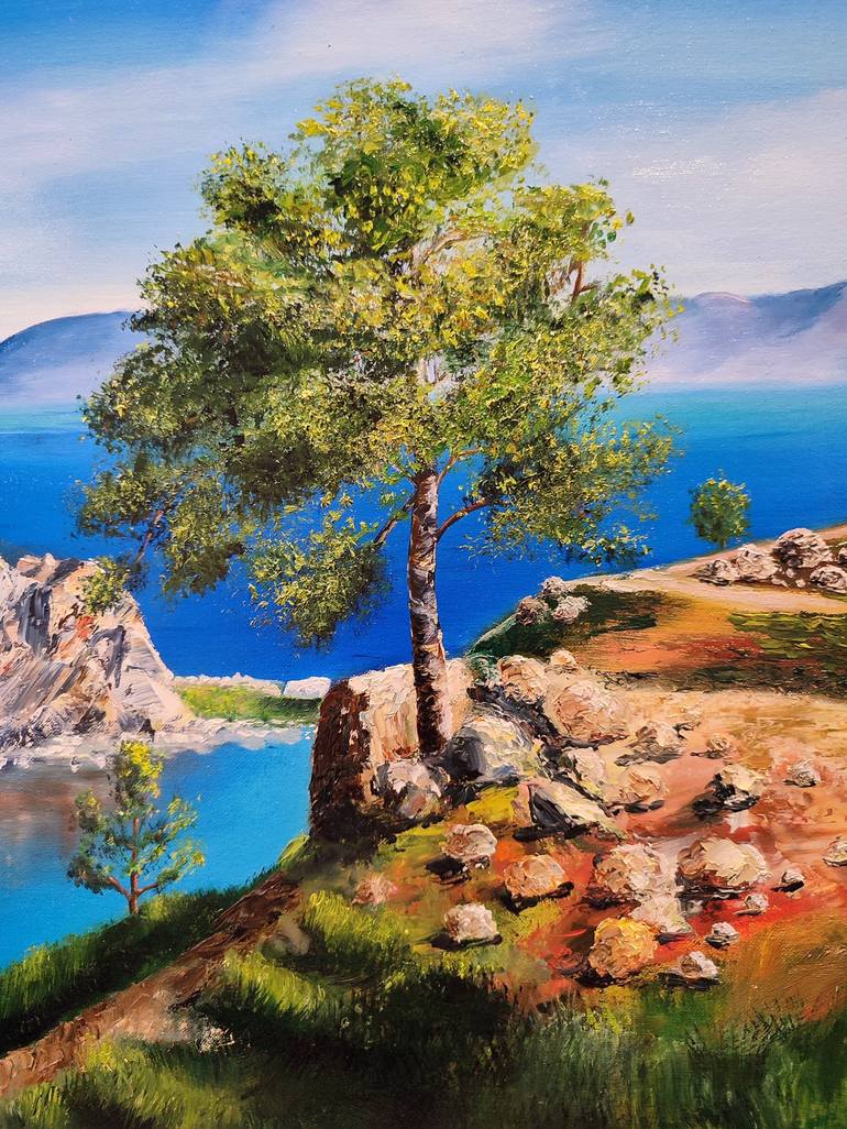 Original Fine Art Seascape Painting by Oksana Zaskotska
