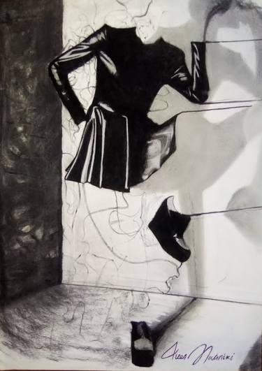 Print of Figurative Abstract Drawings by Allen Mwaniki