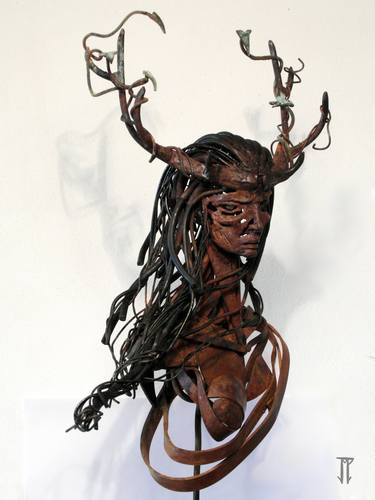 Original Figurative Fantasy Sculpture by Jose Miguel Pino