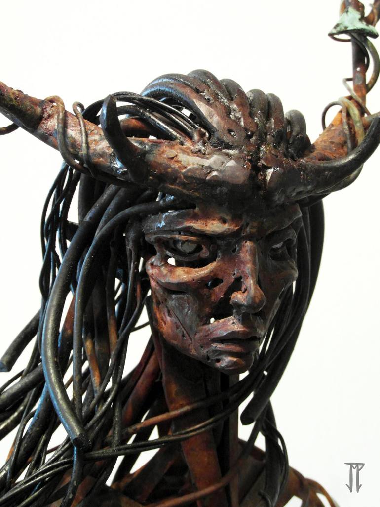 Original Figurative Fantasy Sculpture by Jose Miguel Pino