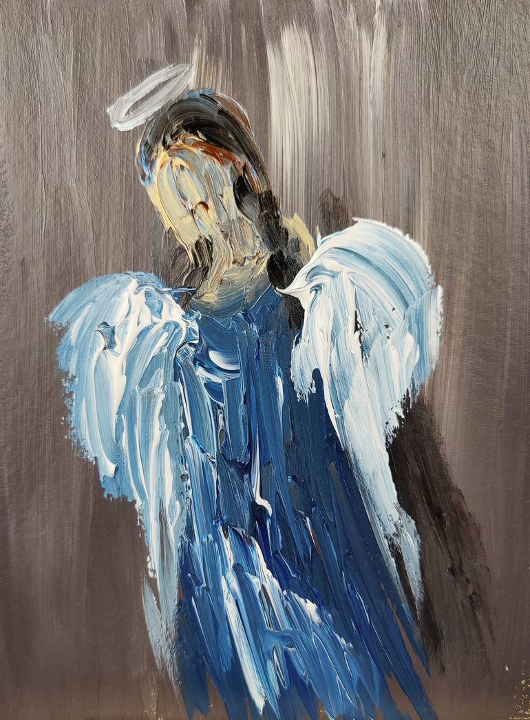 Angel of Sorrow Painting by Anna Gorbacheva | Saatchi Art