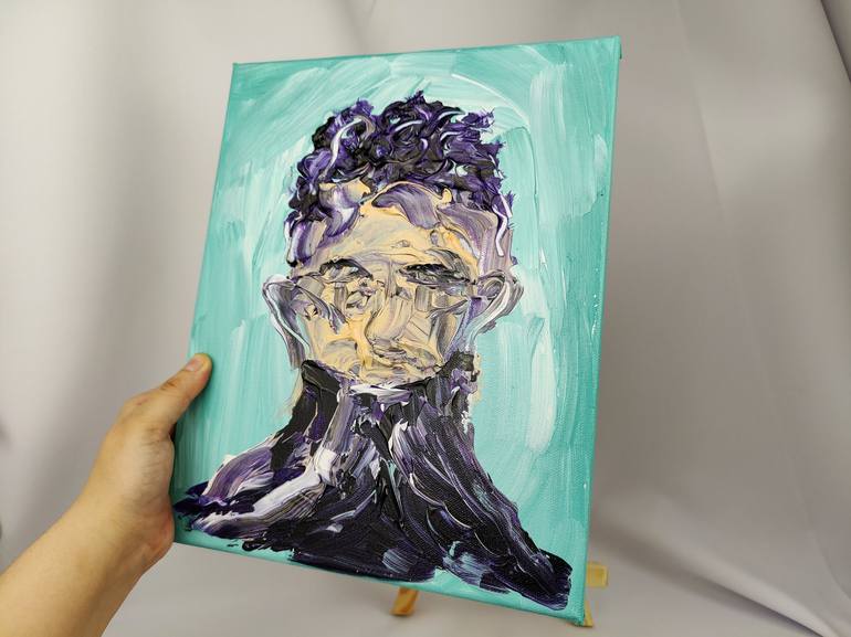 Original Abstract Portrait Painting by Anna Gorbacheva