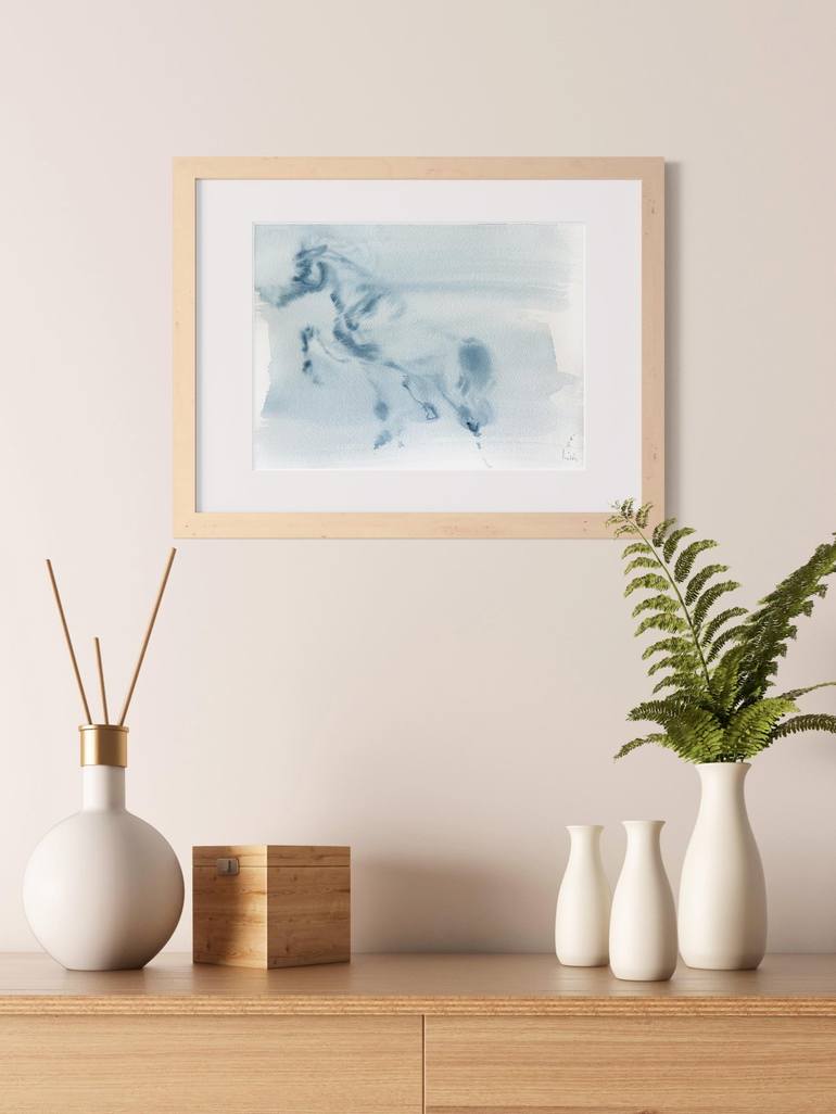 Original Conceptual Horse Painting by Milda Vi