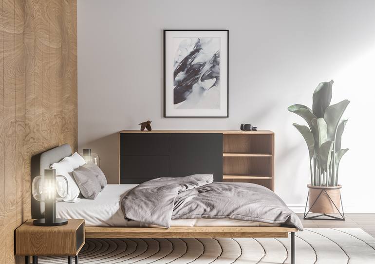 Original Abstract Expressionism Abstract Painting by Milda Vi