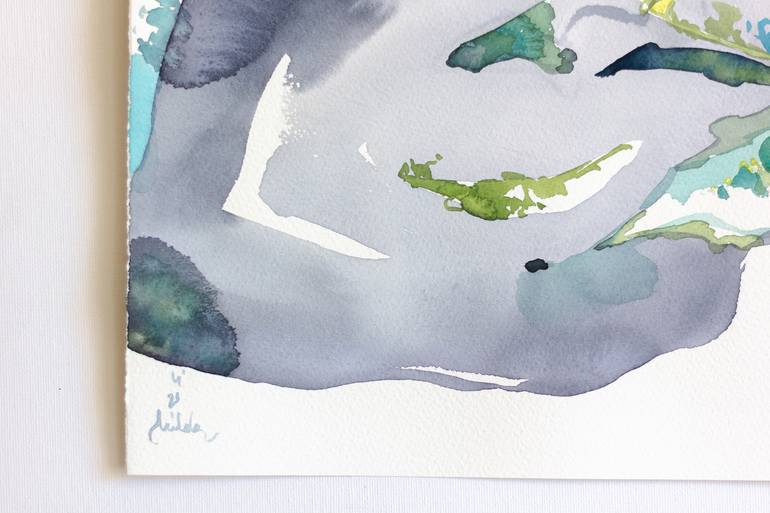 Original Contemporary Botanic Painting by Milda Vi