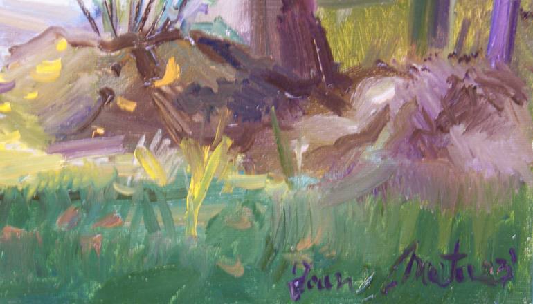 Original Impressionism Landscape Painting by Joan Mato