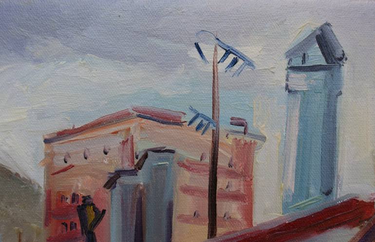 Original Contemporary Architecture Painting by Joan Mato