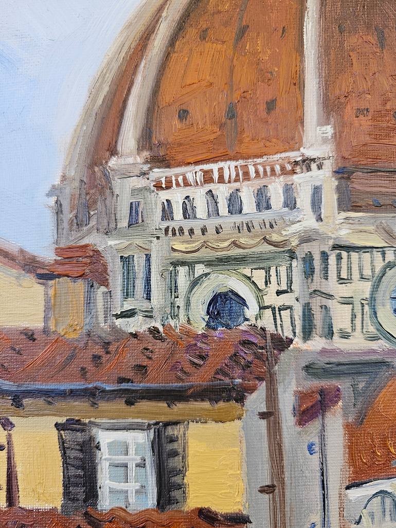 Original Impressionism Architecture Painting by Joan Mato