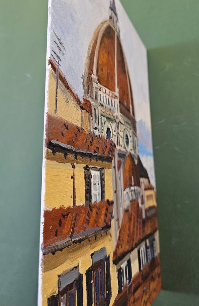 Original Impressionism Architecture Painting by Joan Mato