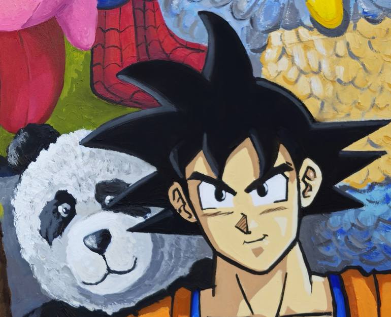 Original Contemporary Cartoon Painting by Joan Mato