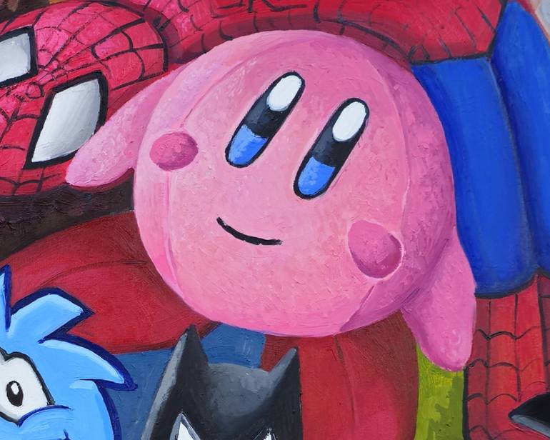 Original Contemporary Cartoon Painting by Joan Mato