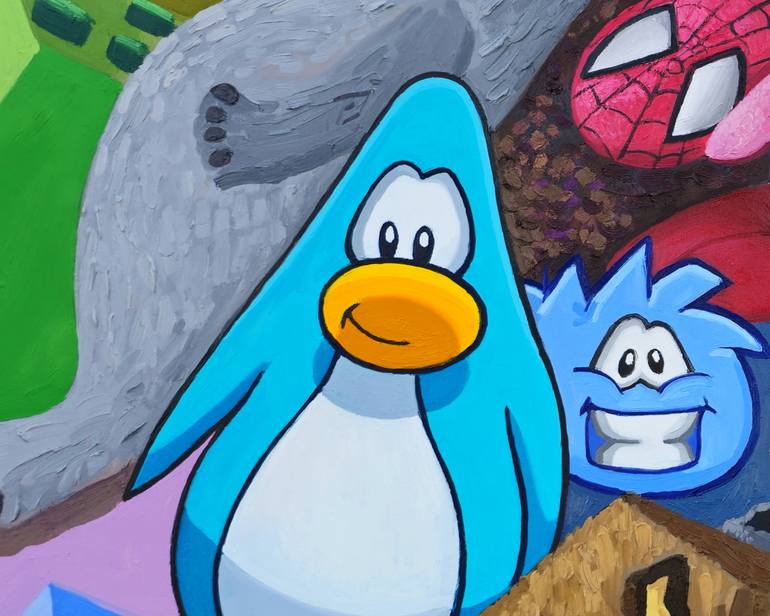 Original Contemporary Cartoon Painting by Joan Mato