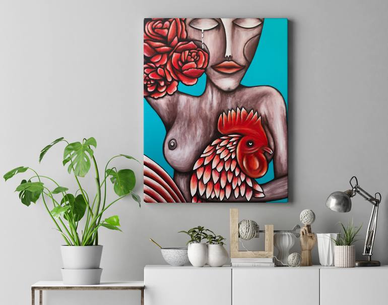 Original Folk Women Painting by Jacek Galazka