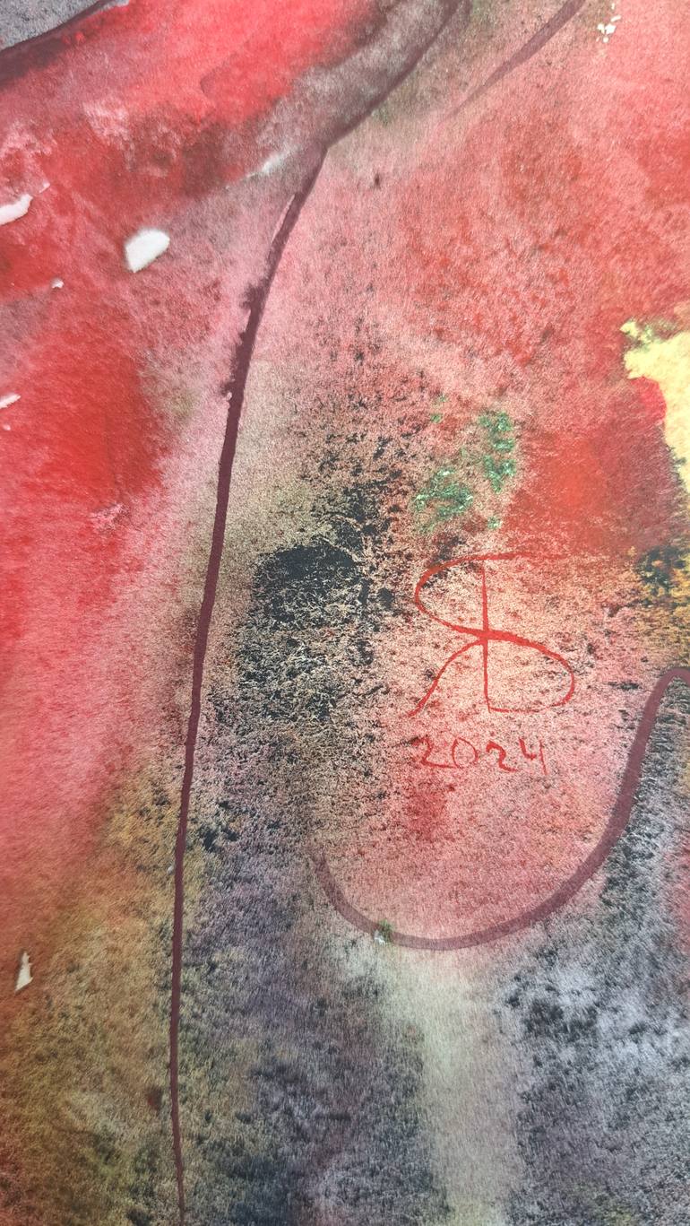 Original Abstract Animal Painting by Yana Bila