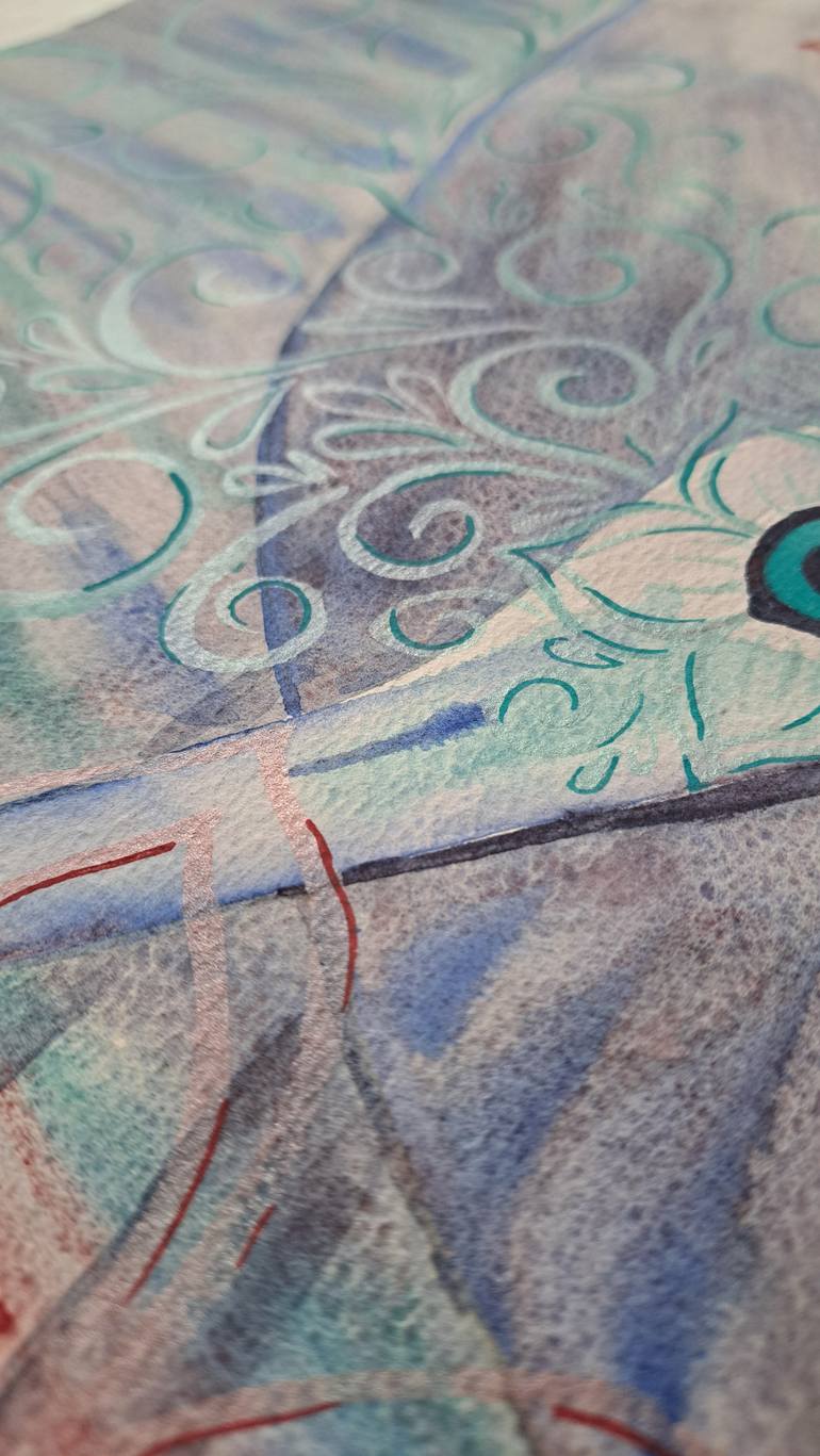 Original Symbolism Animal Painting by Yana Bila