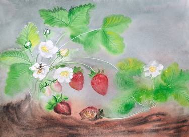 Original Symbolism Botanic Paintings by Yana Bila