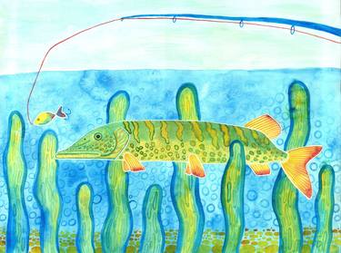 Print of Figurative Fish Paintings by Yana Bila