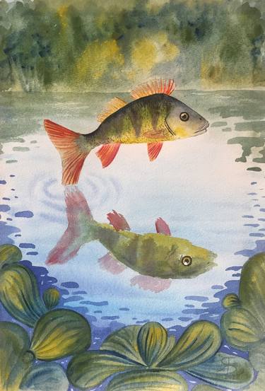 Print of Conceptual Fish Paintings by Yana Bila