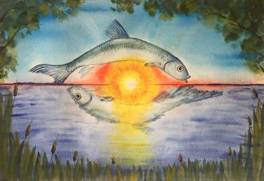 Print of Conceptual Fish Paintings by Yana Bila