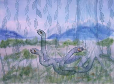 Print of Surrealism Animal Paintings by Yana Bila