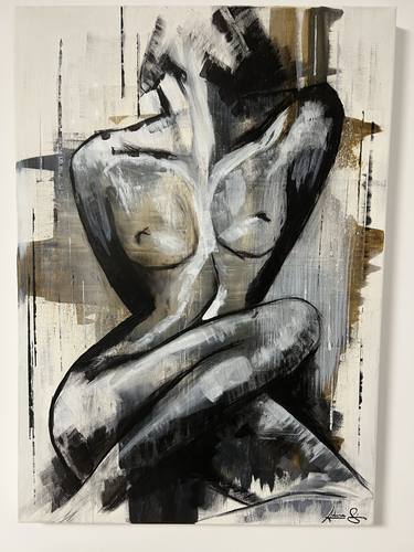 Original Figurative Nude Paintings by Adina S