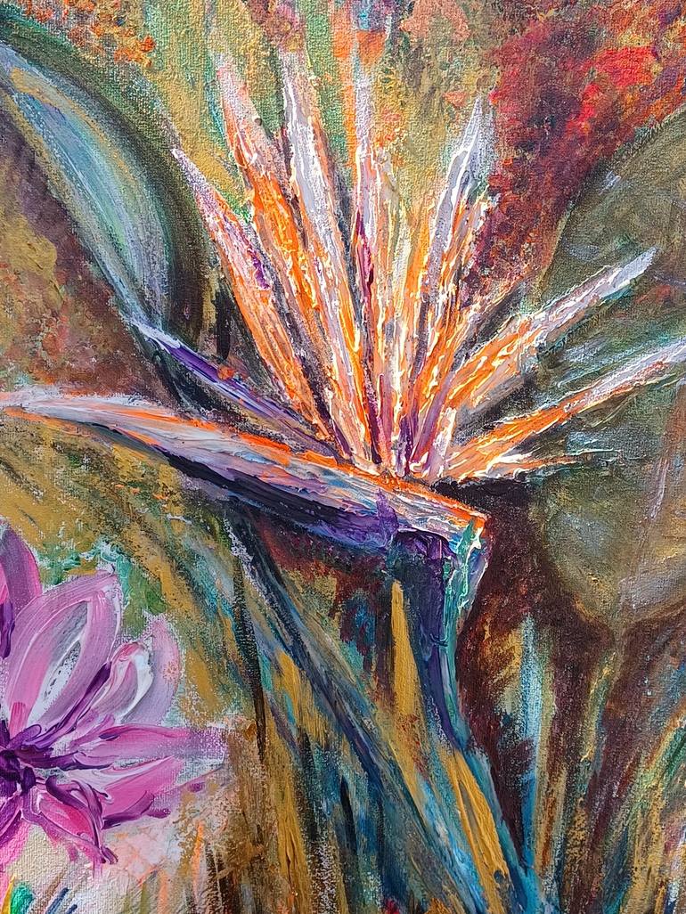 Original Expressionism Floral Painting by Sylvia Baker