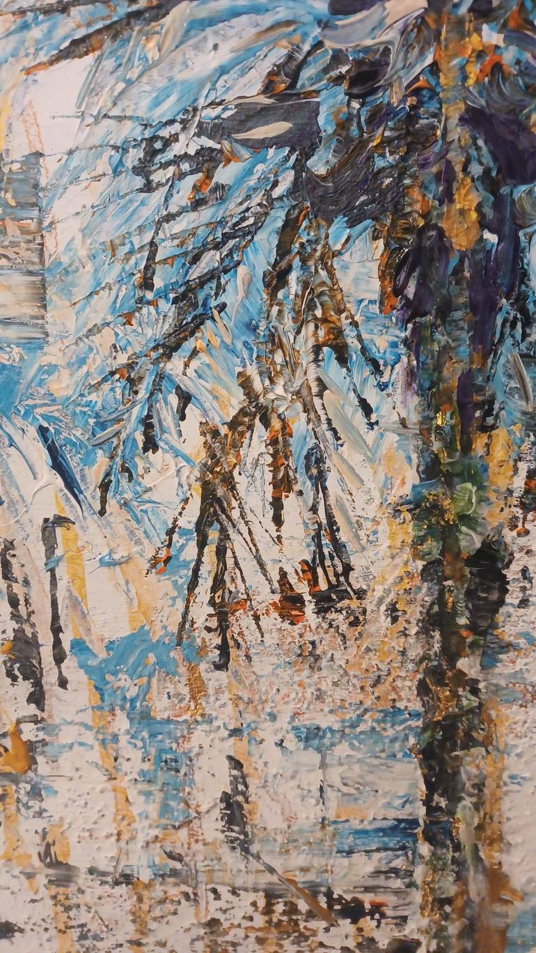 Original Expressionism Tree Painting by Sylvia Baker