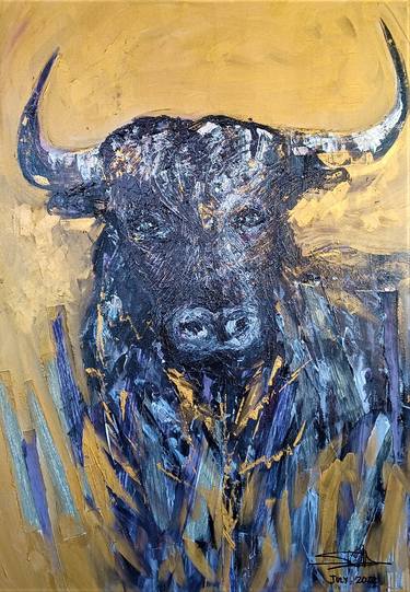 Original Expressionism Animal Painting by Sylvia Baker