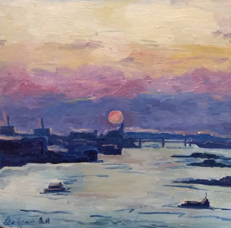 Сapital of sunsets Painting by Anastasya Barlit | Saatchi Art