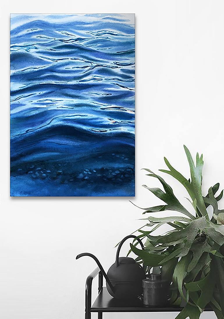 Original Impressionism Water Painting by Nady Navy