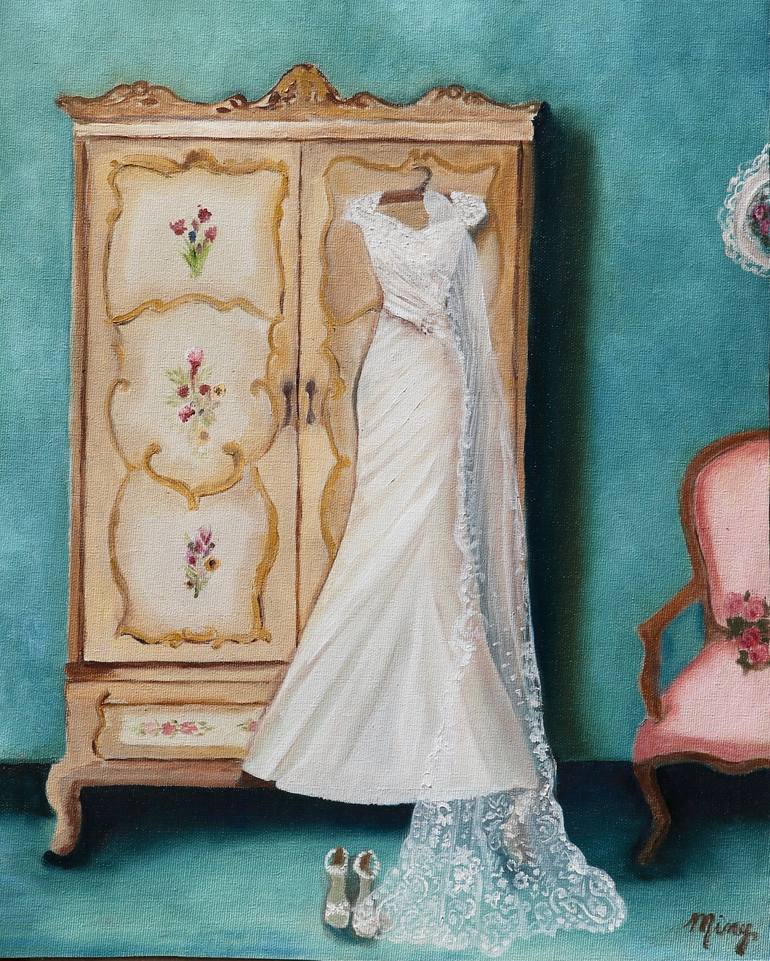 My wedding dress Painting by Miny Aragn | Saatchi Art My wedding dress Painting by Miny Aragn | Saatchi Art