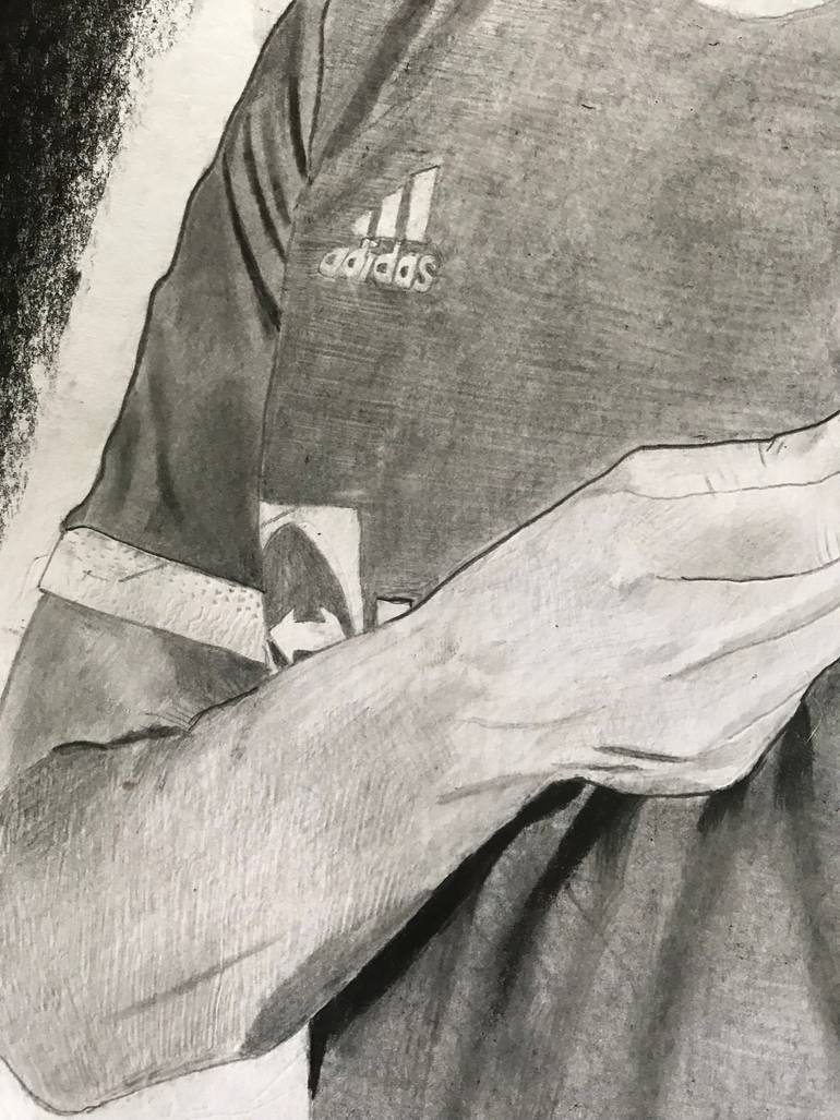 Original Portraiture Sports Drawing by Arre Felzza Adun
