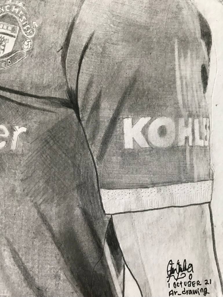 Original Portraiture Sports Drawing by Arre Felzza Adun