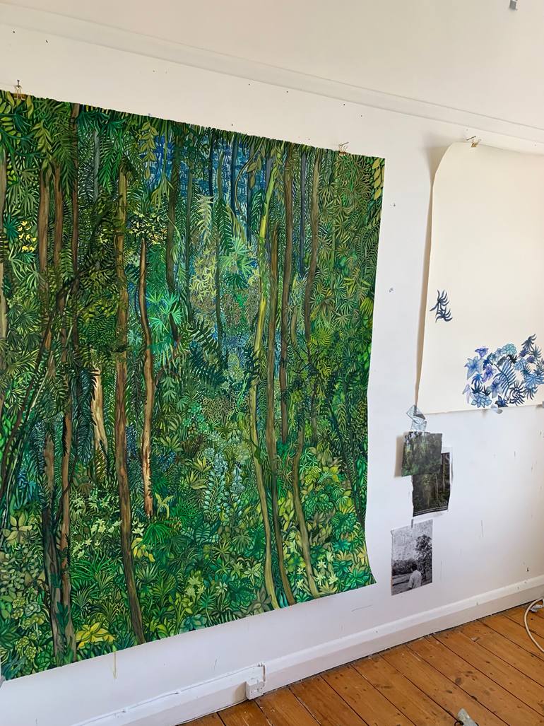 Original Illustration Nature Painting by Camille Lewis