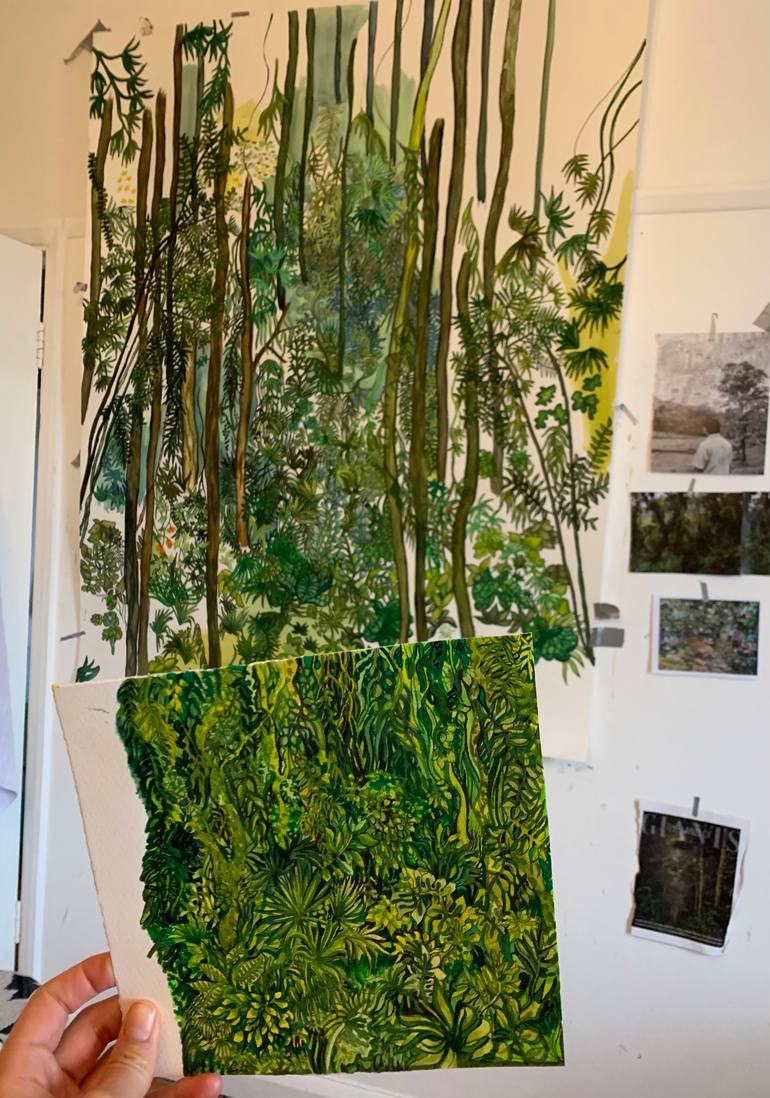 Original Illustration Nature Painting by Camille Lewis