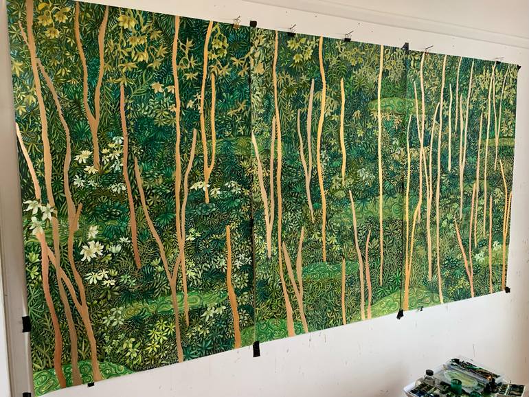 Original Expressionism Nature Painting by Camille Lewis