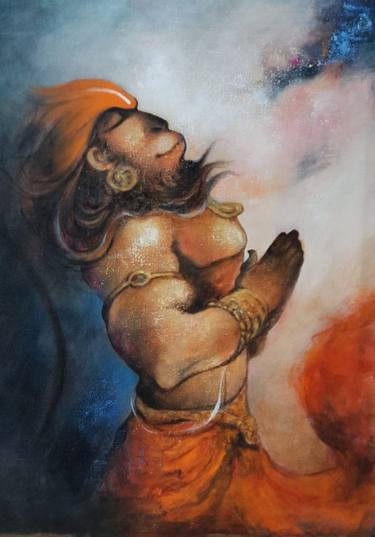 Original Figurative Religious Paintings by Swastik Jawalekar