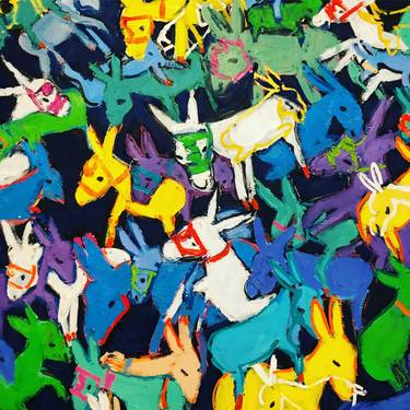 Print of Abstract Expressionism Animal Paintings by Miriam Hathout