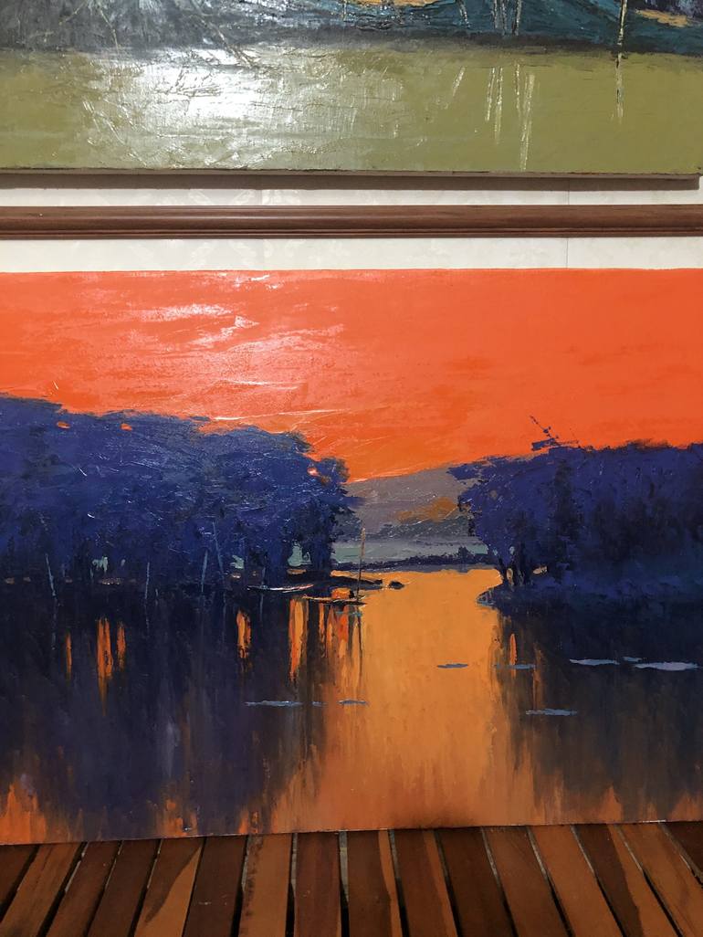 Original Impressionism Nature Painting by HOANG NGUYEN THACH