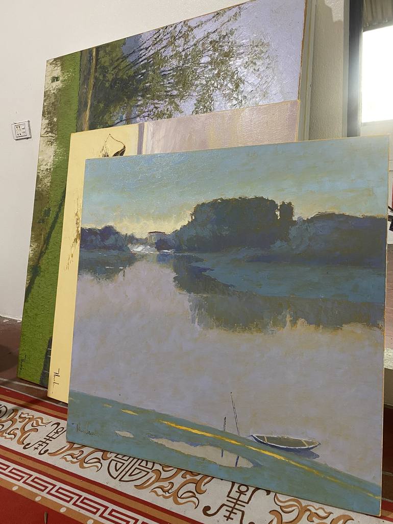 Original Impressionism Landscape Painting by HOANG NGUYEN THACH