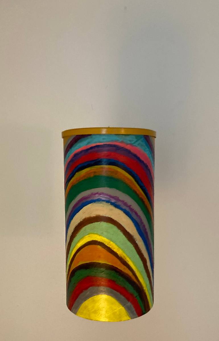 Original Abstract Painting by Ray Harter | Abstract Art on Other | A Study of an Energy Circle (suspended painted sculpture)