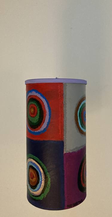 Particolored E Bubbles (suspended painted sculpture) thumb