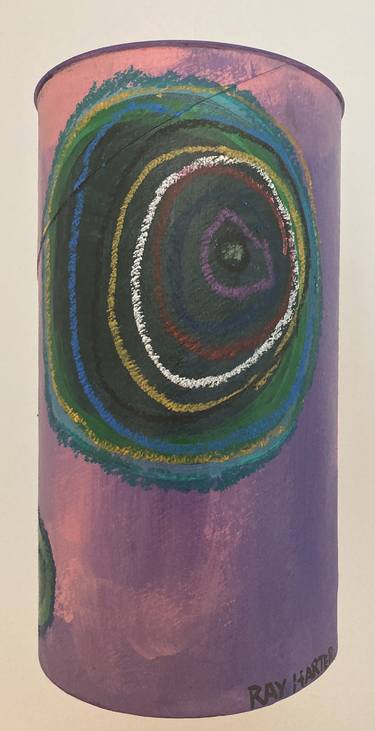 Purple Haze E Circles (suspended painted sculpture) thumb